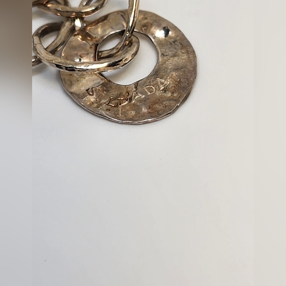 Silpada Sterling Hammered Circle Bracelet - Picture 2 of 5